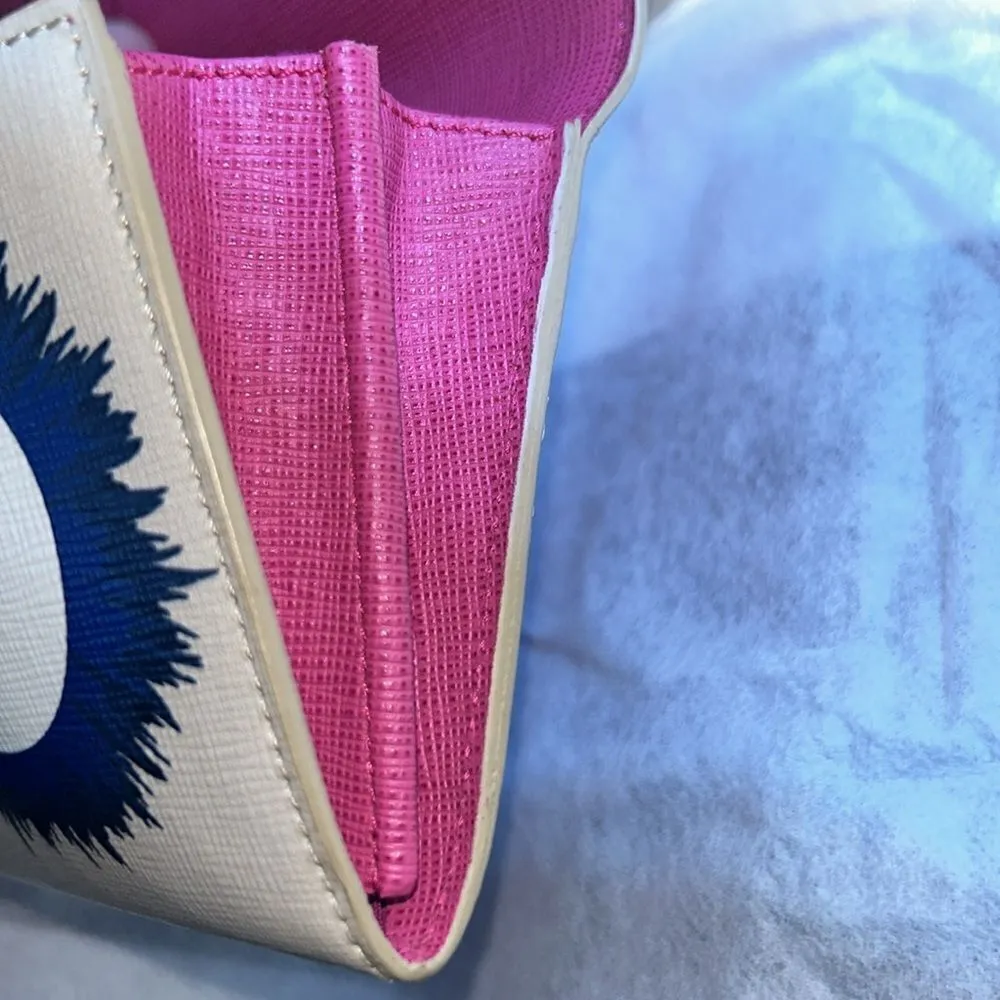 Authentic Fendi Leather  Pink & Blue Wallet - Image 4
