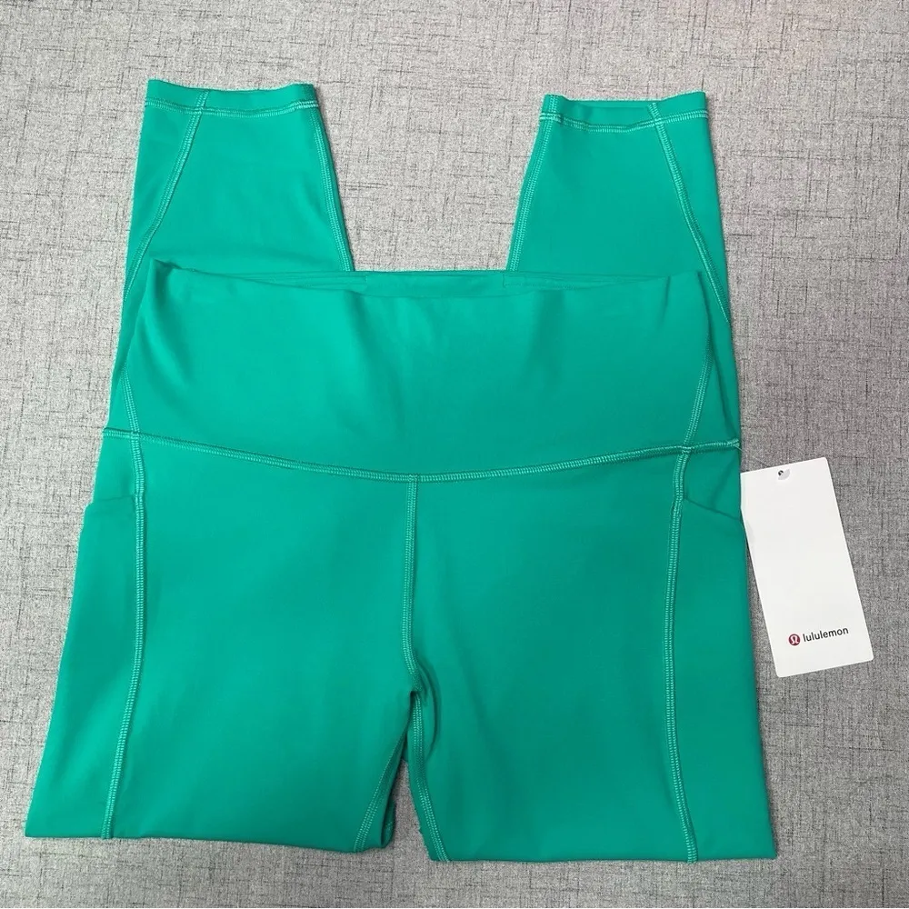 Lululemon Align High Rise Pants Leggings with Pockets Kelly Green 14 Nwt - Image 5