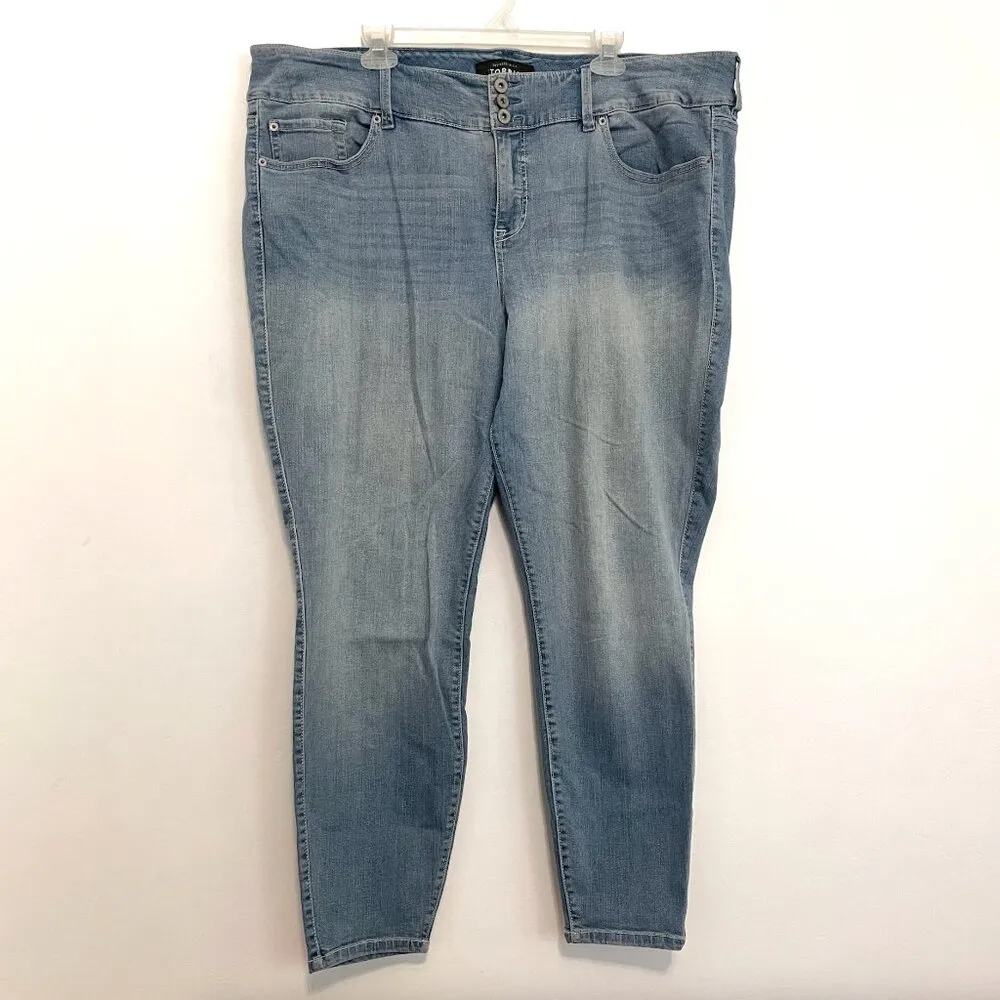 TORRID Plus Size Premium Stretch Light Wash Jegging Mid Rise Jeggings Jeans 24 R - Image 3