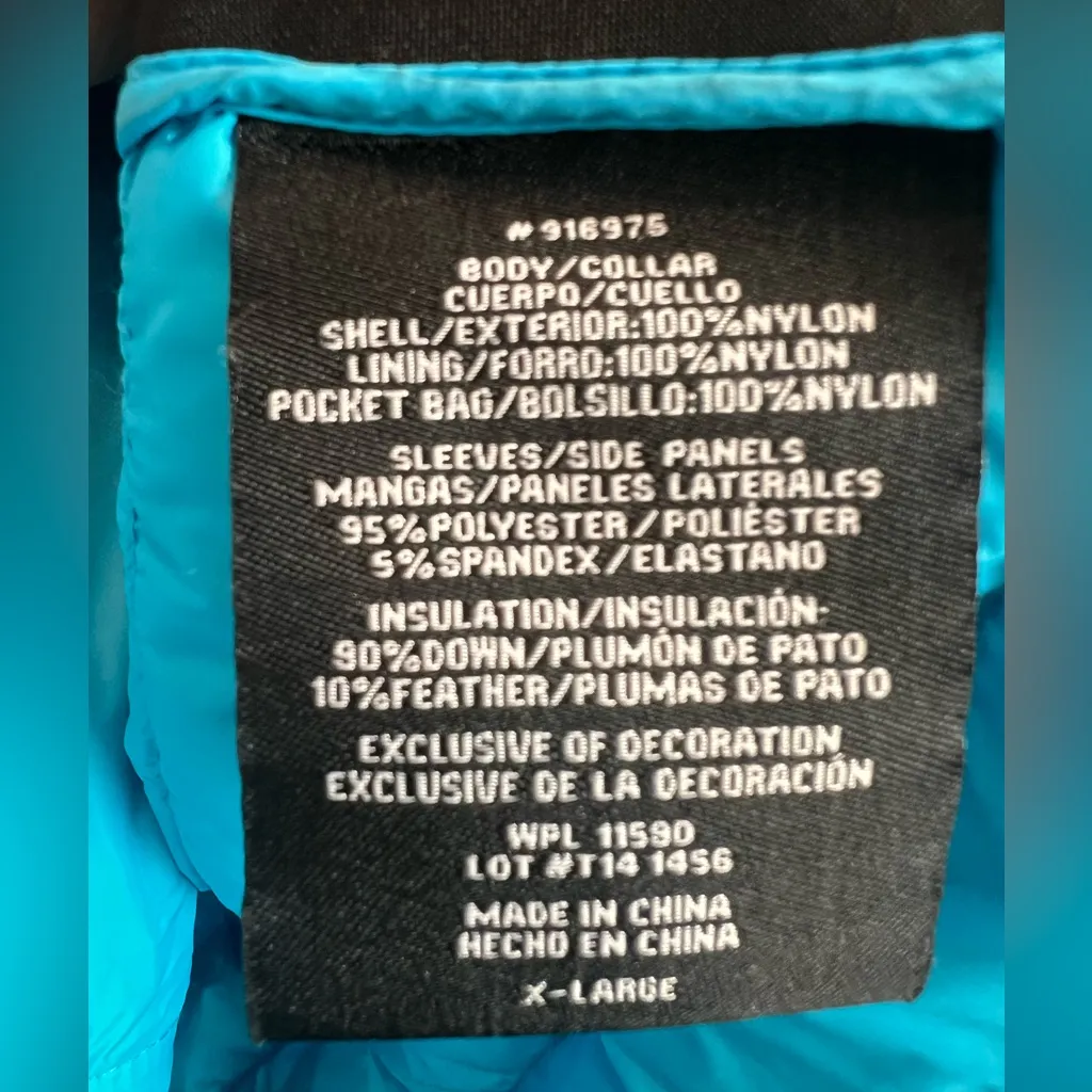 32 DEGREES Down Puffer Jacket Waterproof Nylon Women XL Lightweight Packable - Image 5