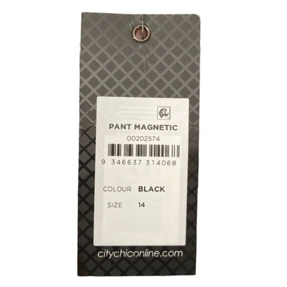 NEW City Chic High Rise Wide Leg Essential Black Trouser Pants Size 14 - Image 13