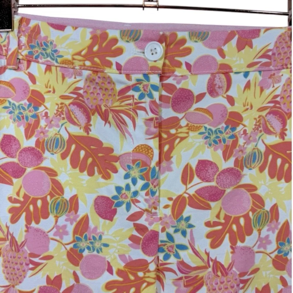 Talbots Perfect Crop Pants Fruit & Flowers‎ 16 - Image 8