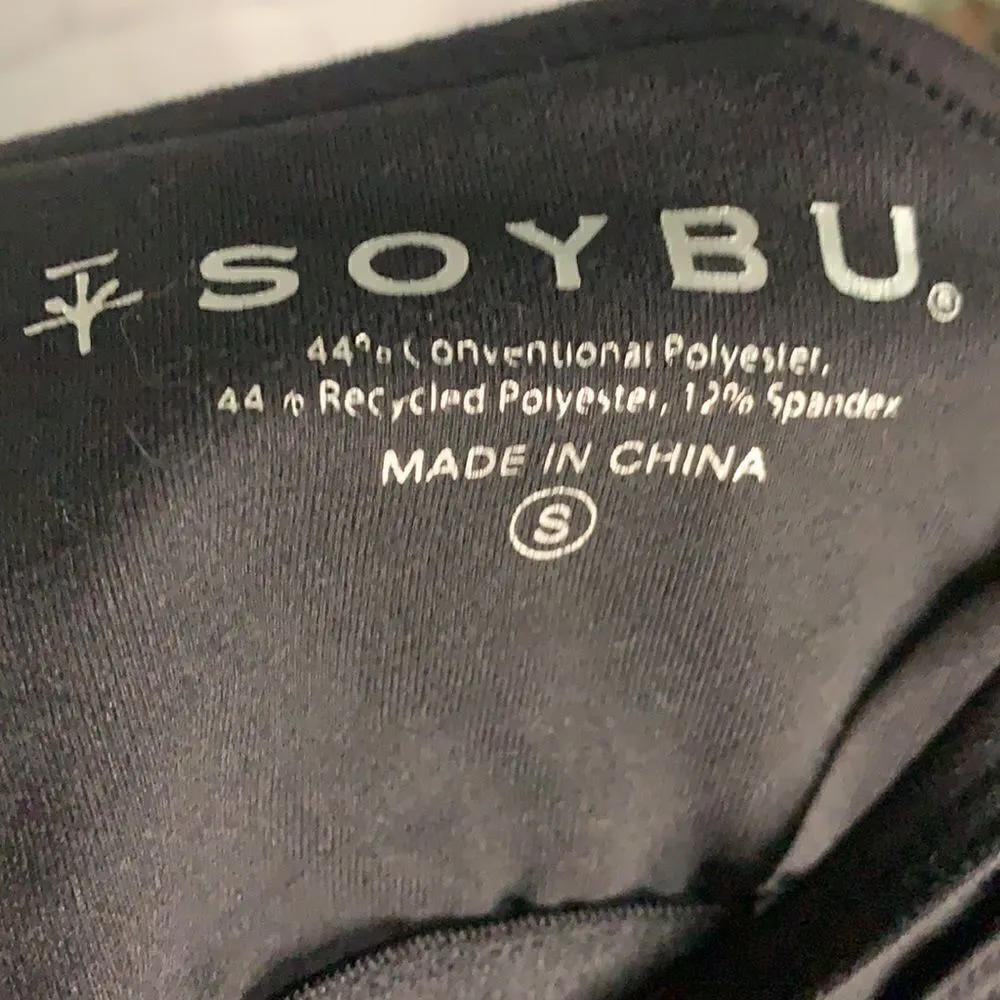 Soybu Black White Racerback Athletic Tank Top - S - Image 5