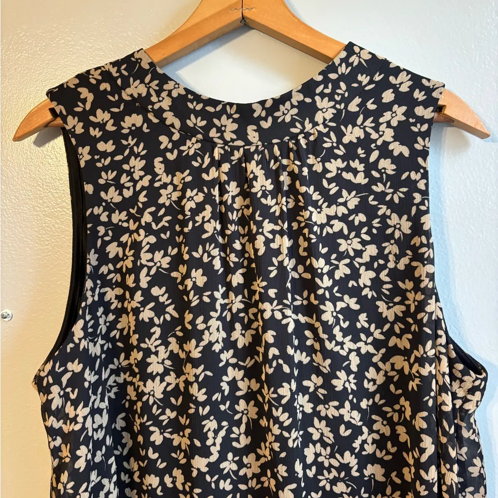 Tommy Hilfiger Brown Floral Midi Dress Size 12 - Image 5