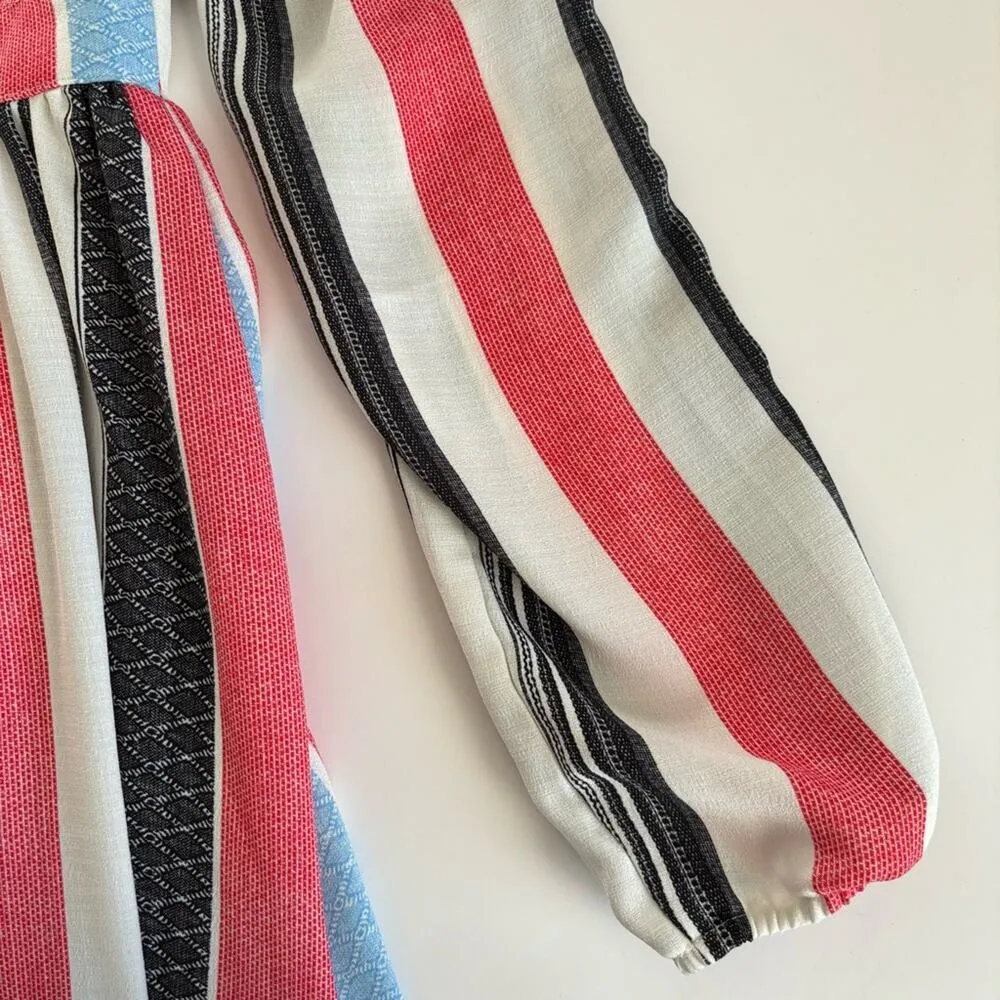 AMT Gypsy Gal Striped Long Sleeve V - Image 12