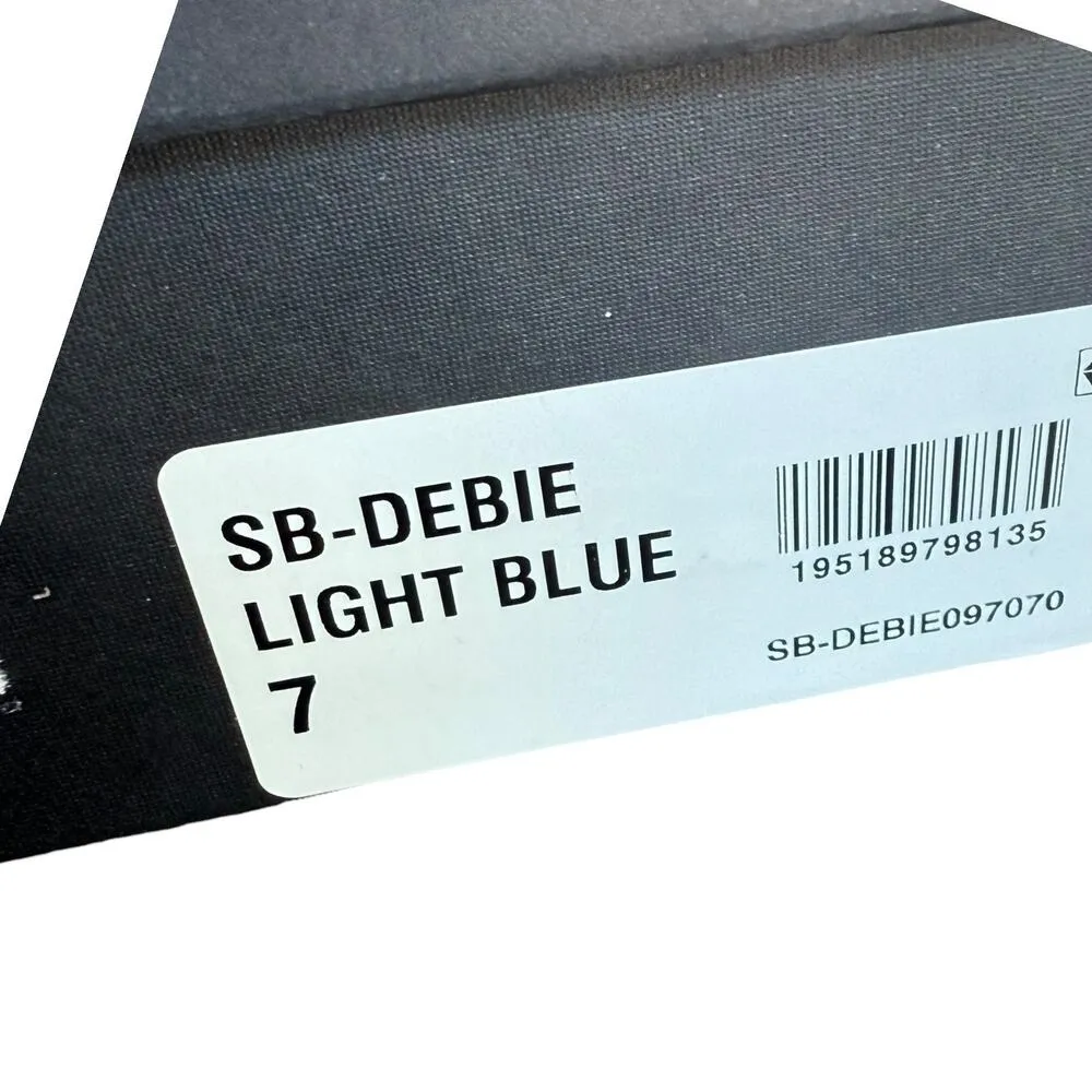 NEW Betsey Johnson SB Debie Blue Rhinestone PUMP SANDAL Womens 7 SHOES Bling NIB - Image 11