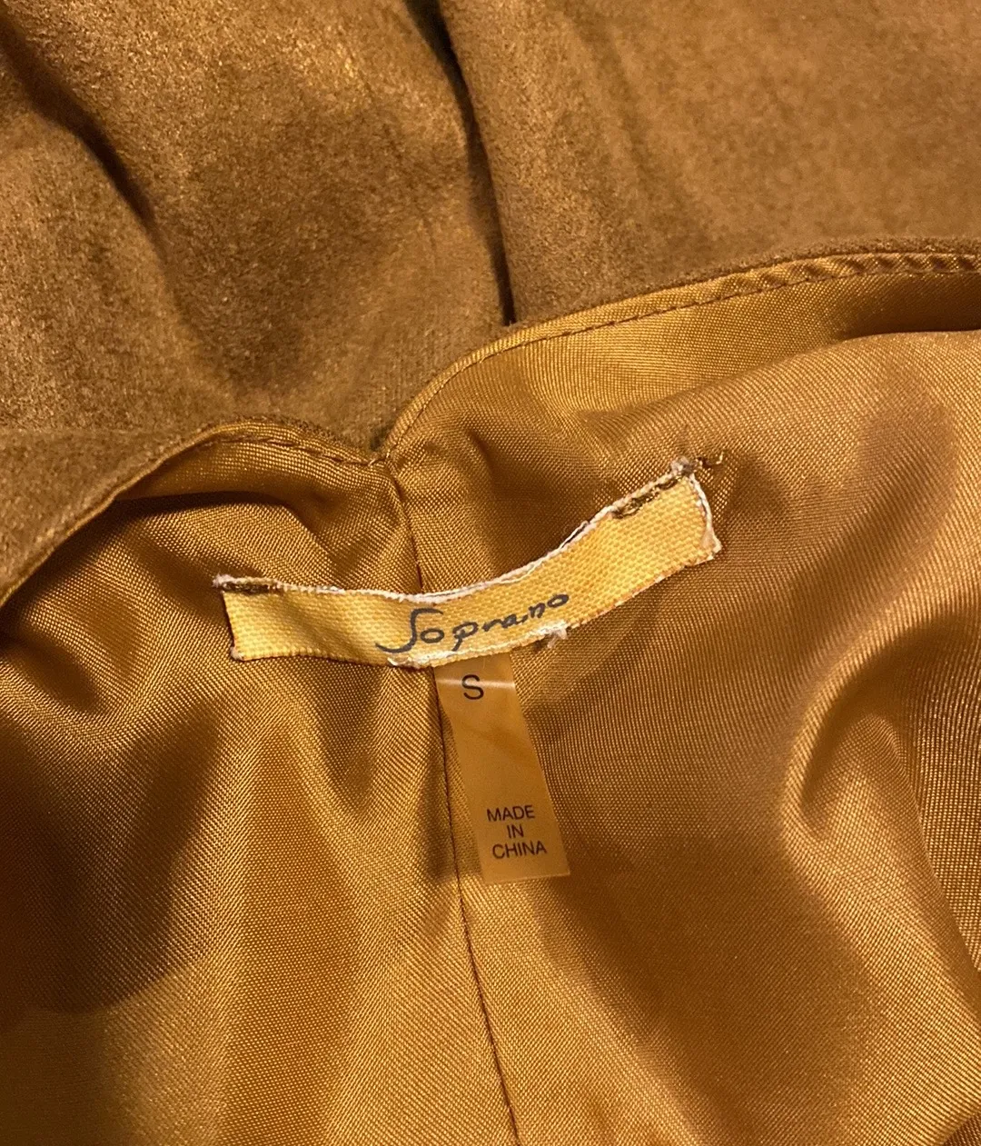 Brown Suede Dress (S) - Image 5