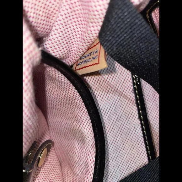 Dooney‎ & Bourke satchel black patent leather Glossy Double Handles - Image 7