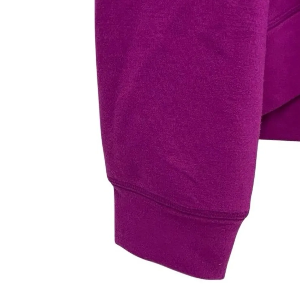 Sincerely Jules Women's Purple Raglan Sweatshirt Size L Casual Fall Snap Detail - Image 4