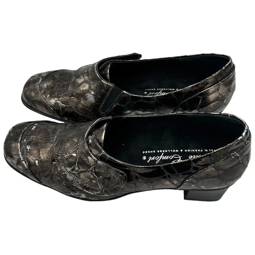 HELLE COMFORT Hamony Pewter Shoes Size 6.5/7 Gray - Image 5