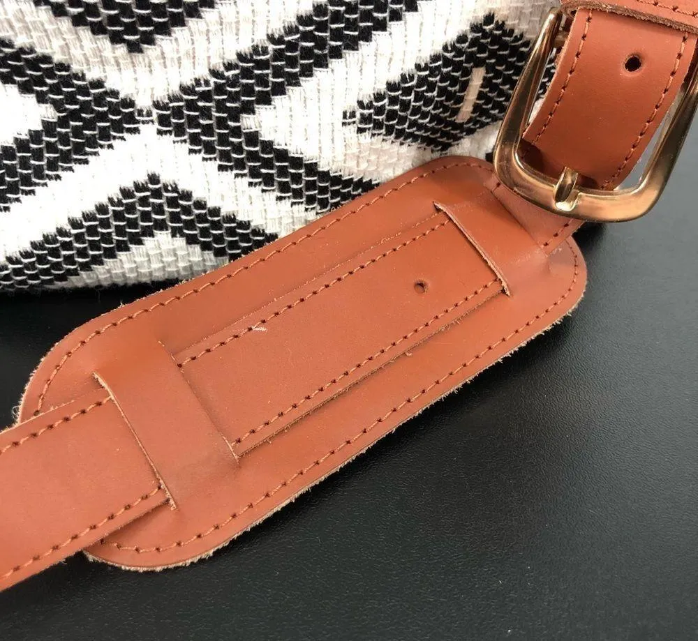 Tribe Alive Tribal Graphic Custom Carryall Leather Trim Shoulder Bag - Image 3