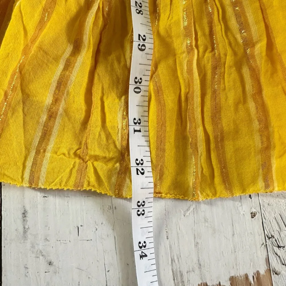 Saylor Adrianne Dress in Yellow Mini Sundress Size Small - Image 9