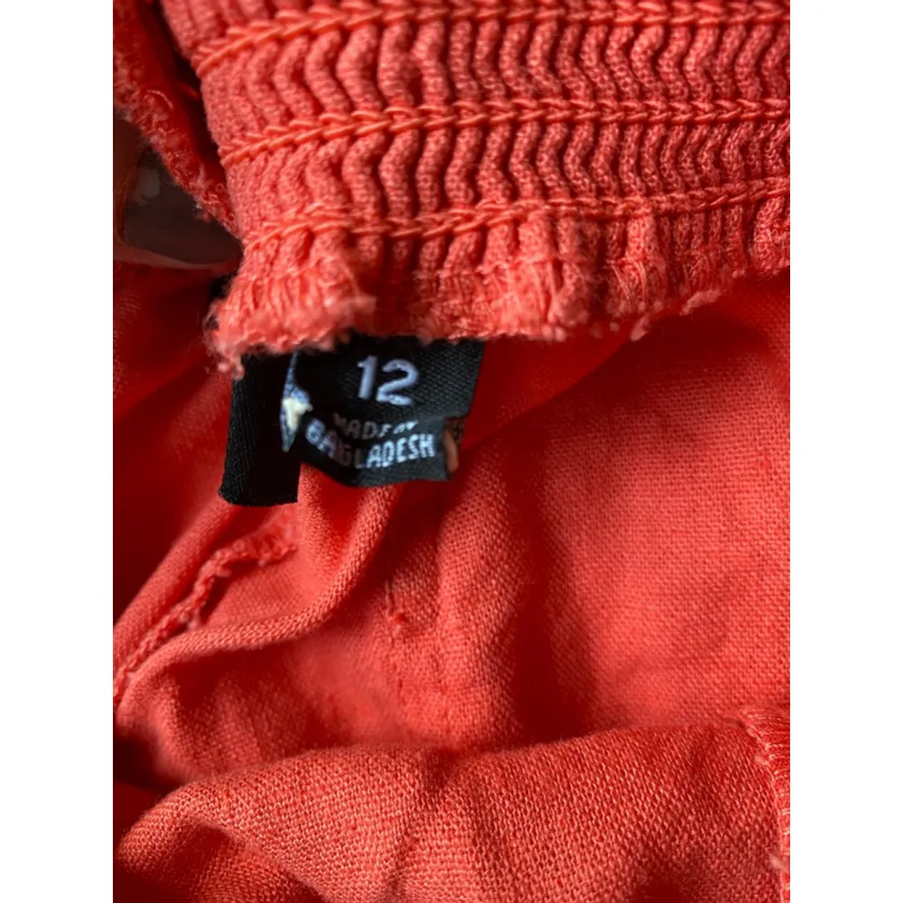 NWTs Briggs Linen Coral Shorts Resort Beach Lightweight Summer Spring Coastal 12 - Image 6