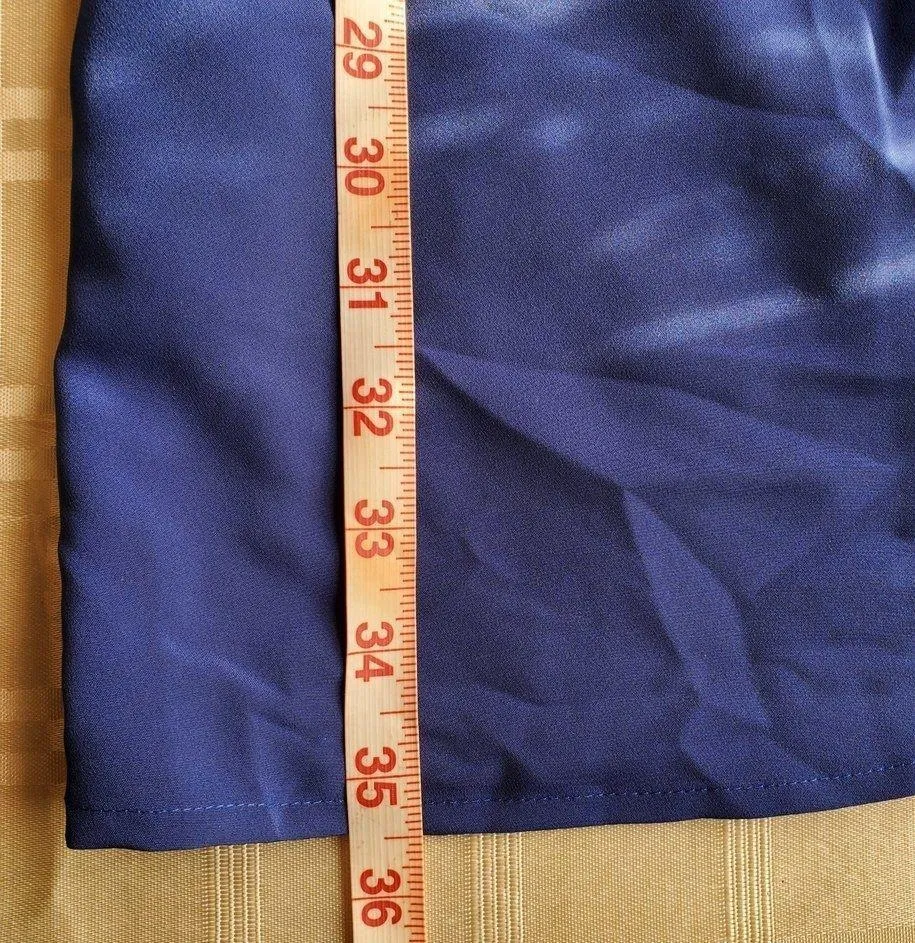 𝅺APT 9 aqua & blue Medium(M) sleeveless draped skirt dress - Image 9