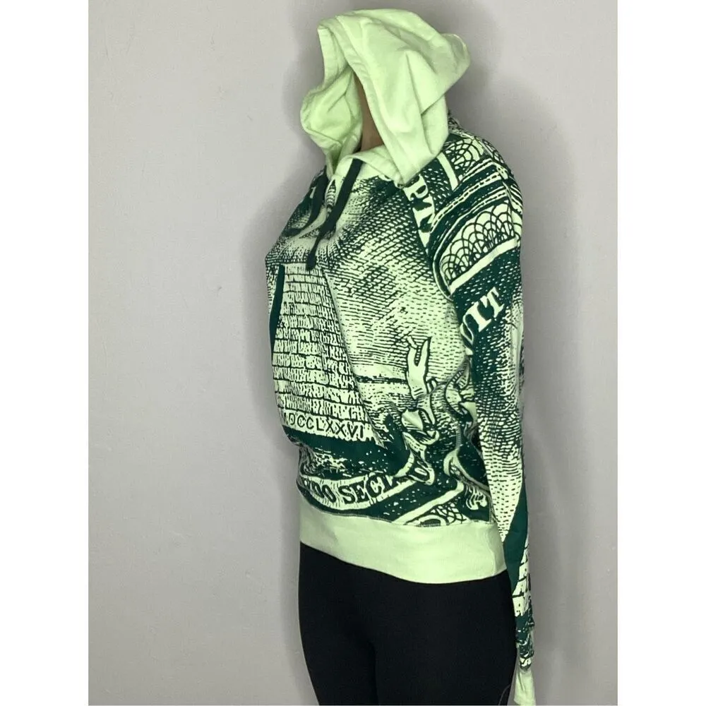 New. Black Scale All Over Print Money Pyramid Seal. Small. Retails $129 Green - Image 5