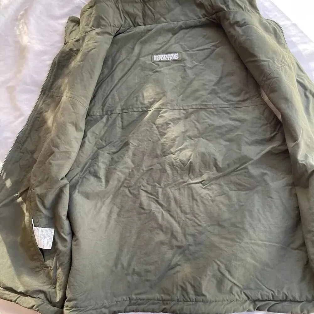 Vintage Northern Reflections Fleece Women’s Sz M Forest Wilderness Short Sleeve - Image 13