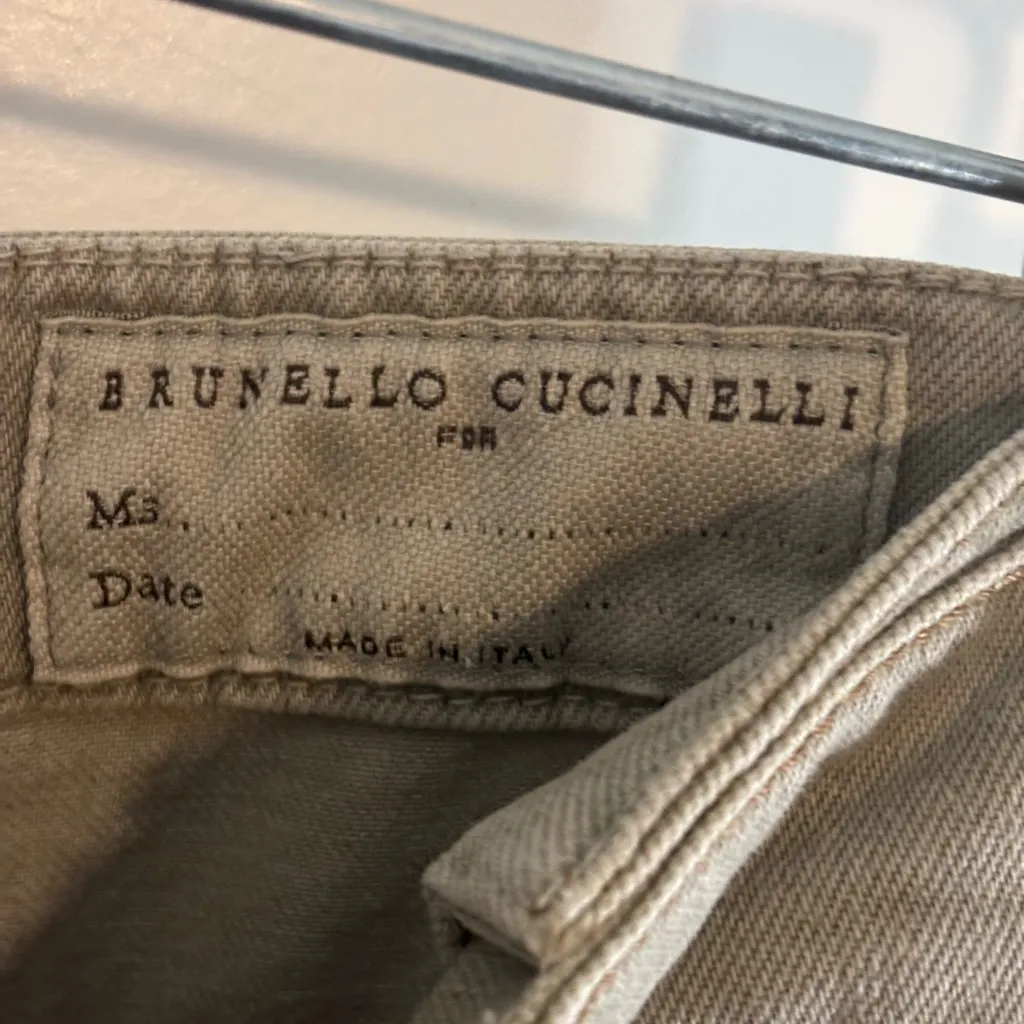 BRUNELLO CUCINELLI High-Rise Tapered Jeans size IT 44/ us 8 EUC - Image 4