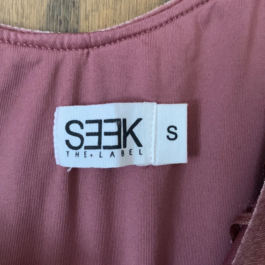 Seek the label blush rose velvet‎ sleeveless dress - Image 3