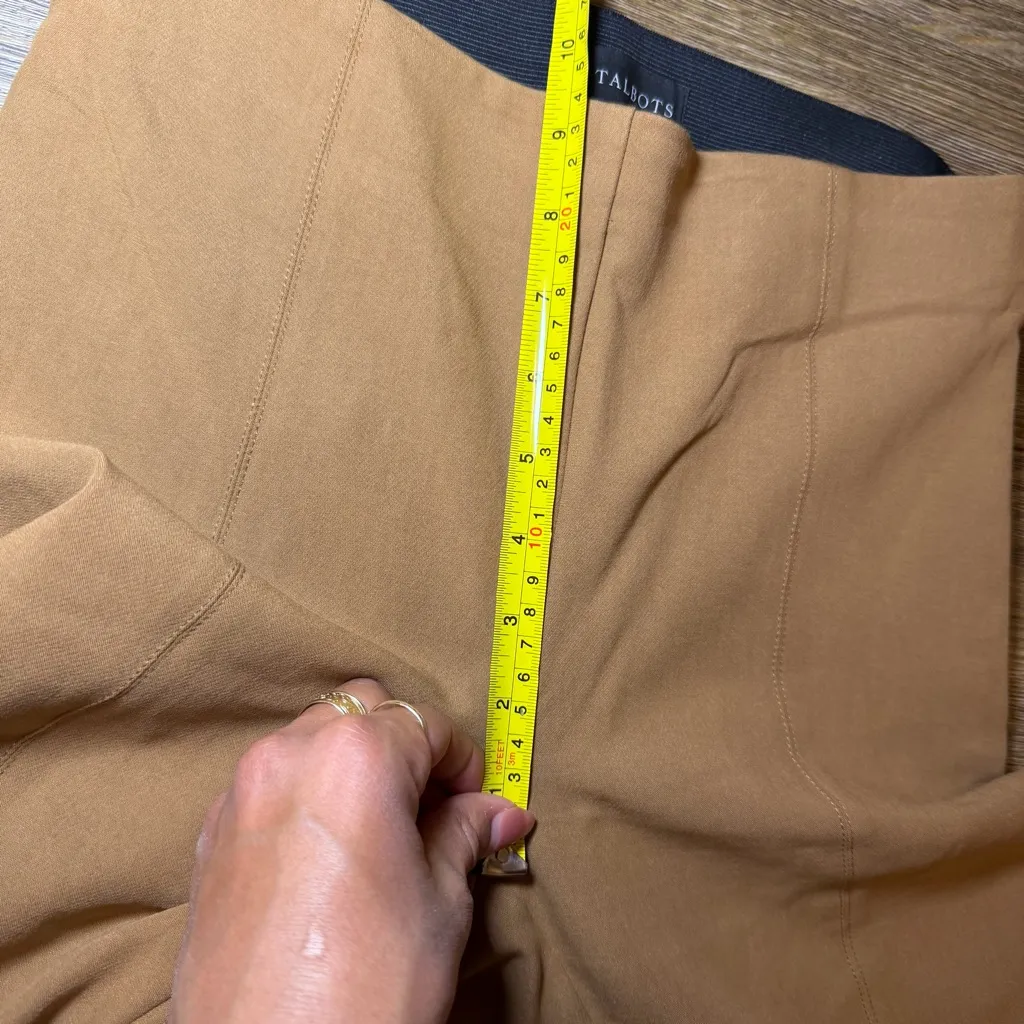 Talbots The Portland Pant Camel Tan Business Attiee Business Casual Size 2 - Image 8