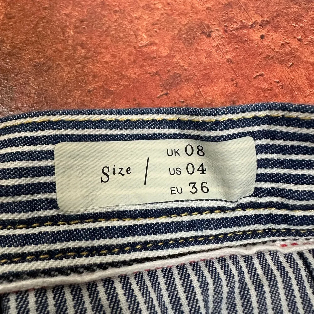 Pilcro Railroad Stripe Mini Skirt Size - Image 6