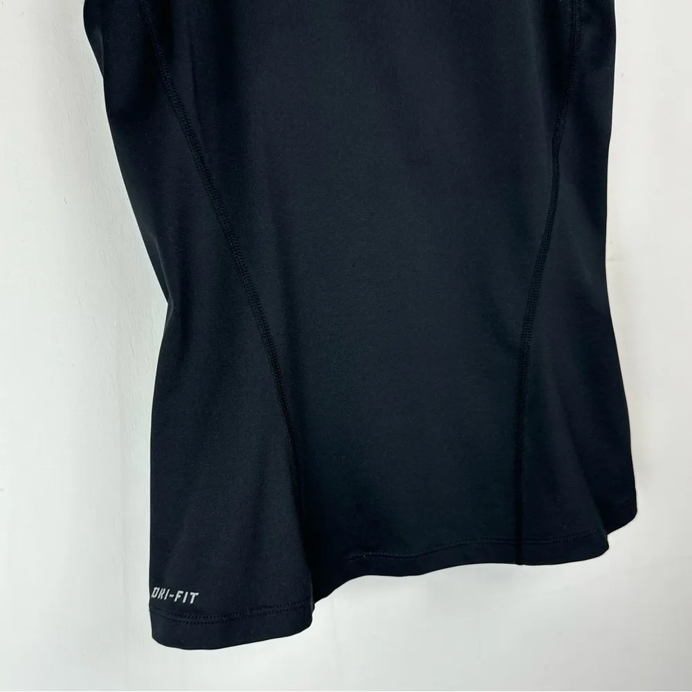 Nike Womens Athletic Tank Sz Small Black Dri Fit Long Sport Top - Image 7