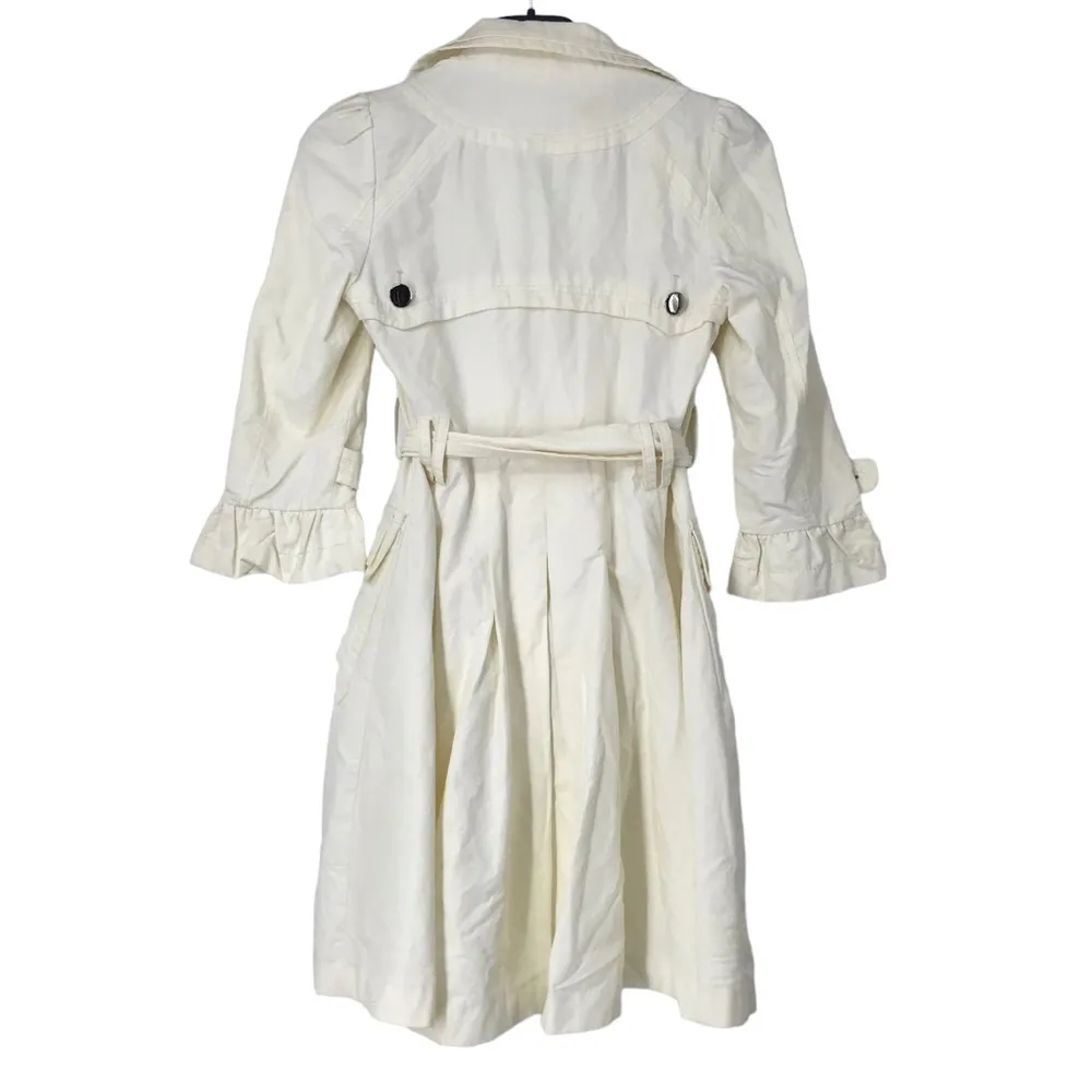Laundry by Design CREAM GIRLY INVESTIGATOR TRENCH COAT WMNS S HAS FLAWS - Image 14