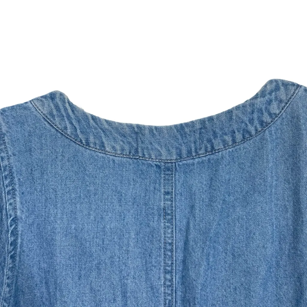 Madewell Denim Popover Swing Dress Chambray - Image 9