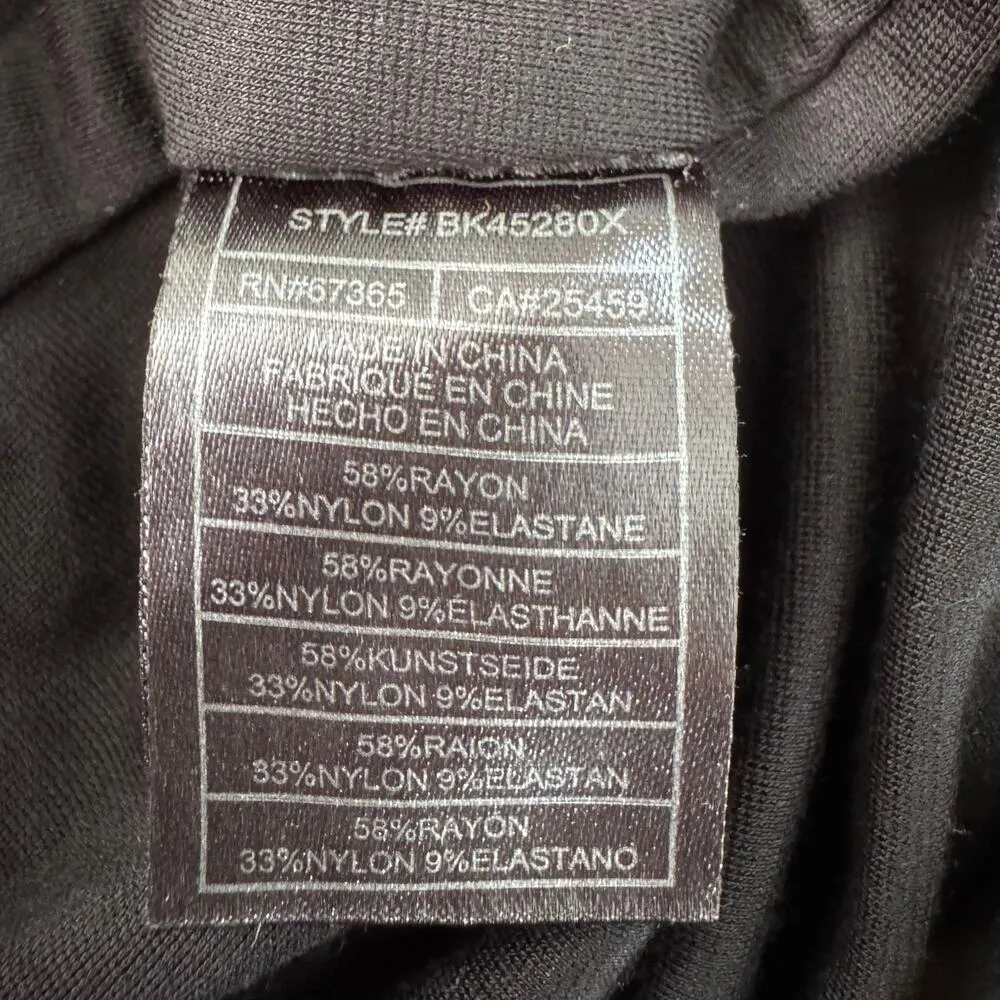 BB Dakota x Steve Madden Romance Language Black Long Sleeve Bodysuit Size Large - Image 8