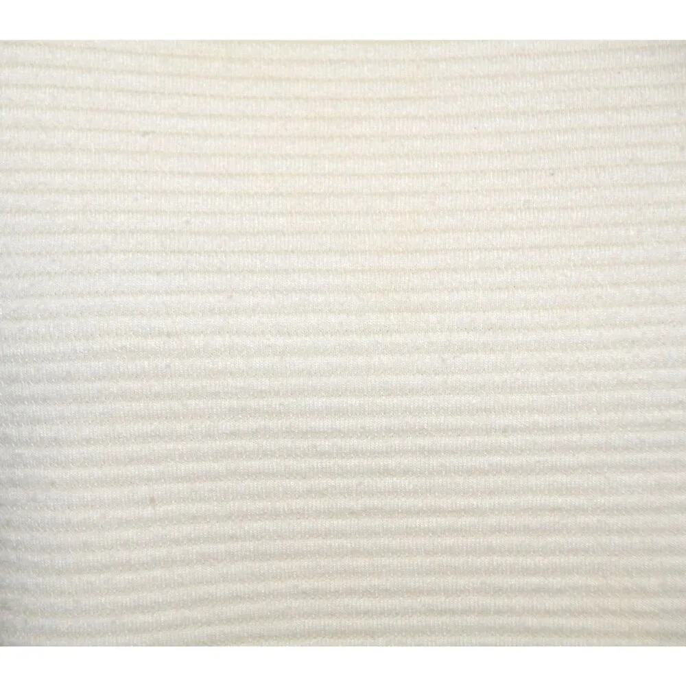 Worthington Ladies XL Neutral Cream Boxy Ribbed Blouse 3/4 Puff Sleeve Modest - Image 4