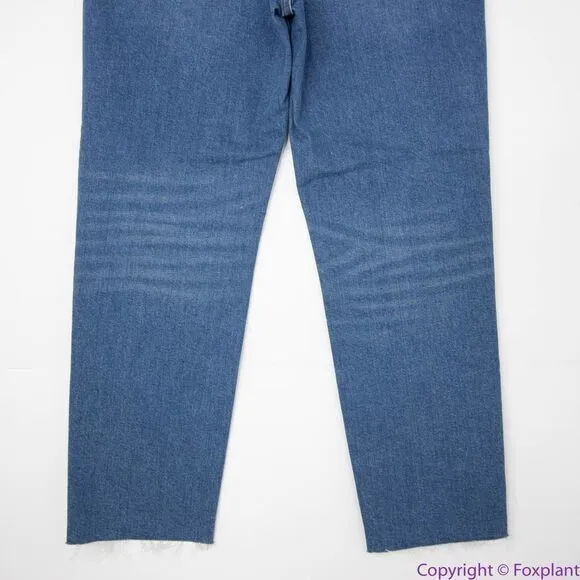 NEW Express slim super high‎ rise jeans with raw hem, women's size 6R - Image 6