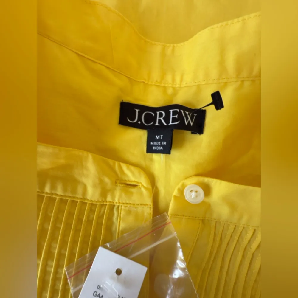 NWT JCrew Short-sleeve mini shirtdress in cotton poplin Size/ M - Image 9