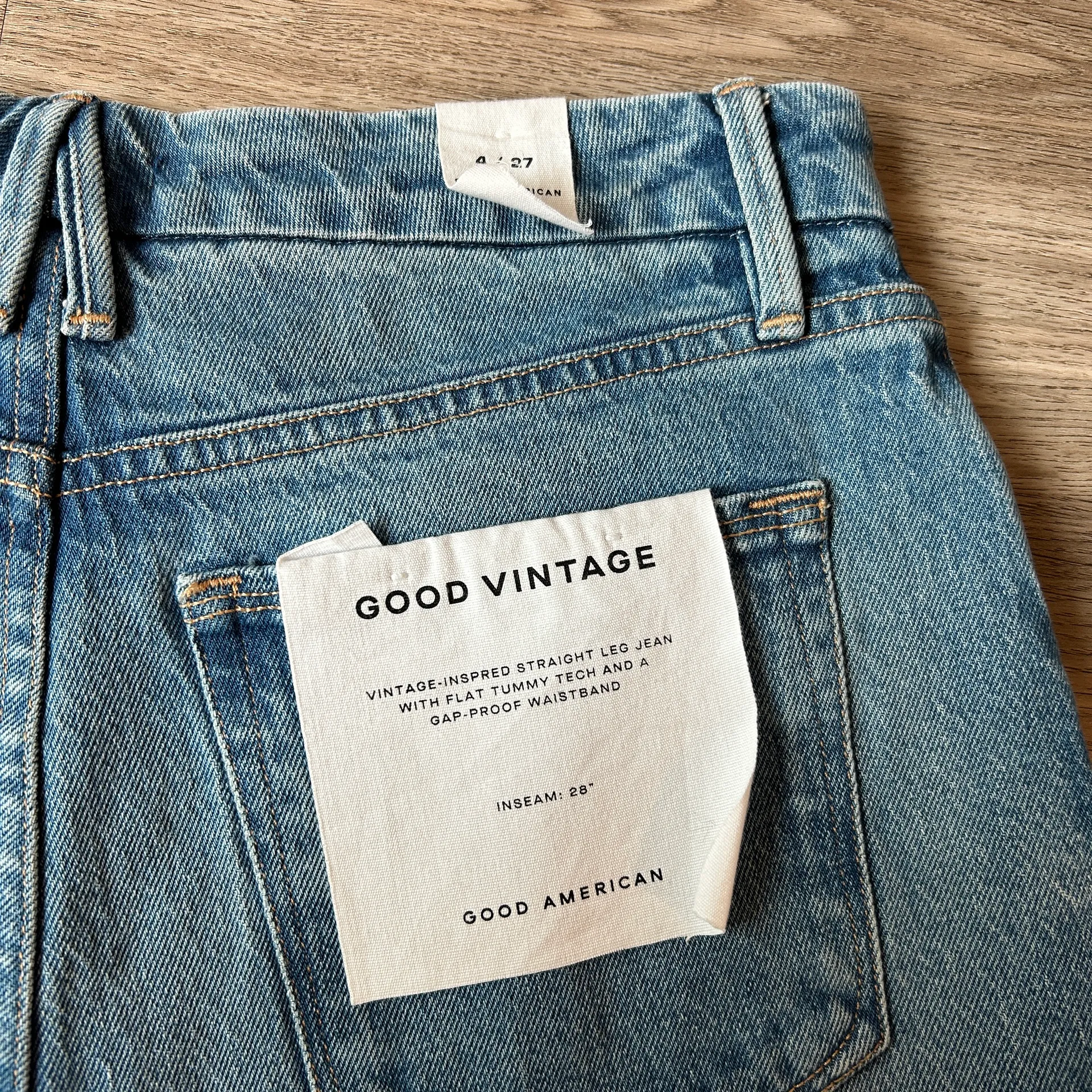 Good Vintage Jean Straight Leg High Rise Size 4/27 NWT - Image 8