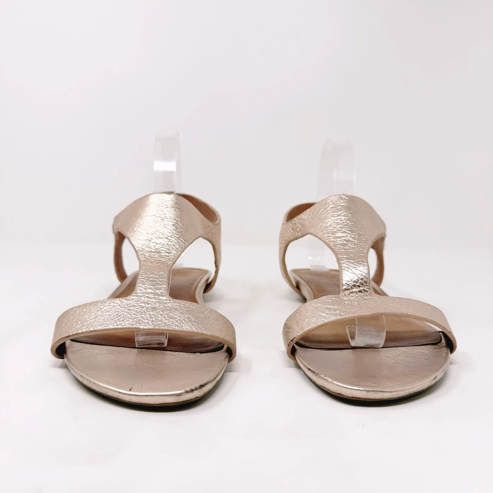 [Gentle Souls] Kenneth Cole Rose Gold Lark Slim T-Strap Open Toe Sandals Sz 9.5M - Image 3