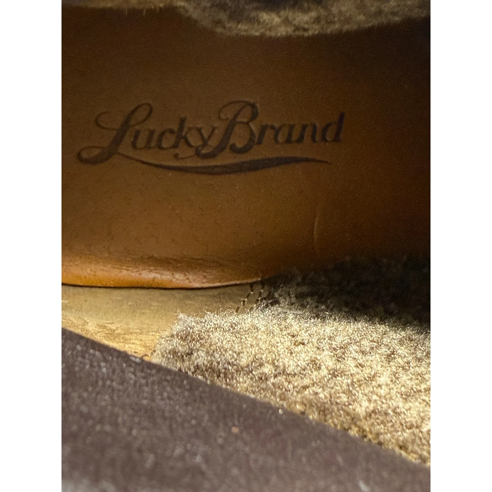 Lucky Brand Boots Womens Cendara Ankle Boots 9 M Brown Suede Lace‎ Up Booties - Image 8