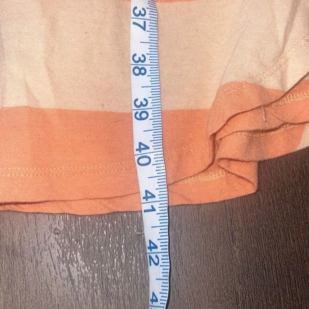 Free People Womens‎ Sayulita Crochet Striped Dress Sleeveless Orange Cream XS - Image 8