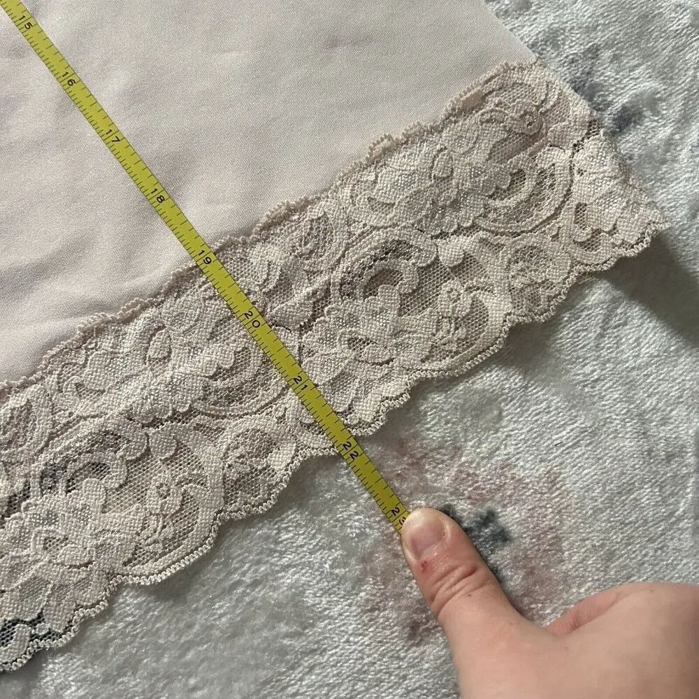 White House Black Market WHBM Camisole Cami Tank Babydoll Lace Pink Spaghetti - Image 7