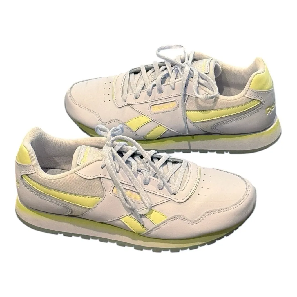 REEBOK Classic Harman Running Sneaker White Yellow Size 9 - Image 2