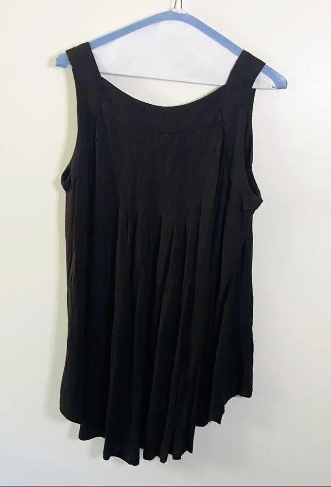 Anthropologie Meadow Rue Black Basic Flowy Tank - Image 6