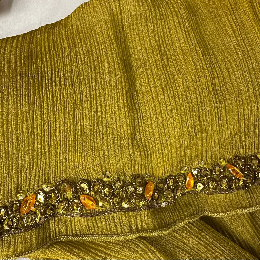 Hale Bob Silk Embellished Beaded Blouse Cami Tank Set M | Y2K Bohemian Luxe - Image 10