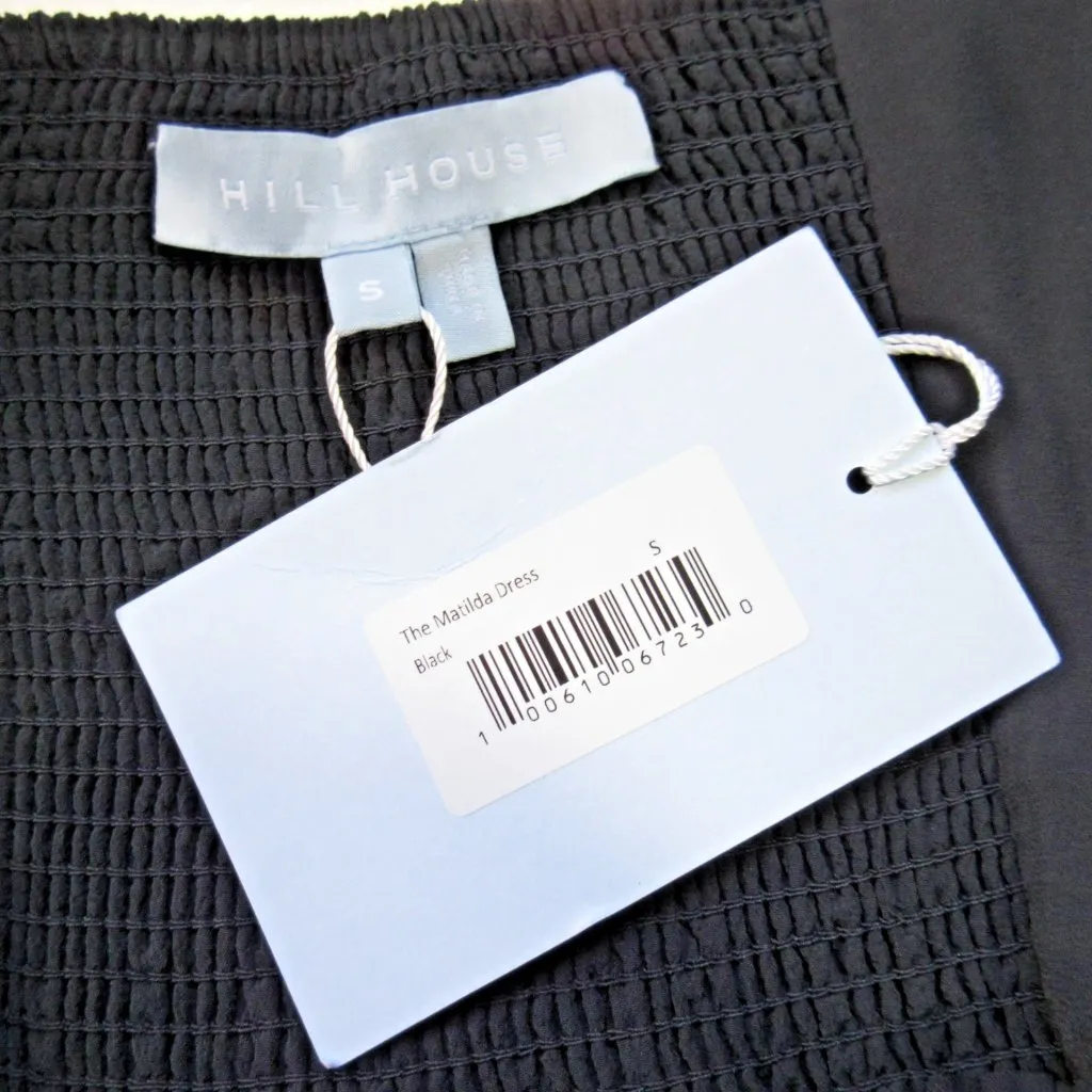 NWT Hill House The Matilda Dress in Black Poly Crepe Midi S - Image 6