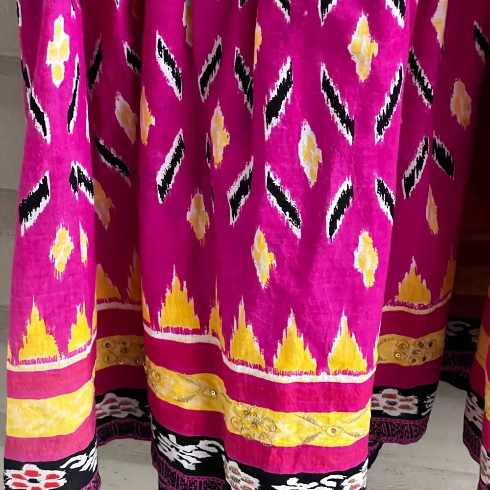 XOXO sequined & Embroidered Maxi Skirt Pink Size M - Image 5