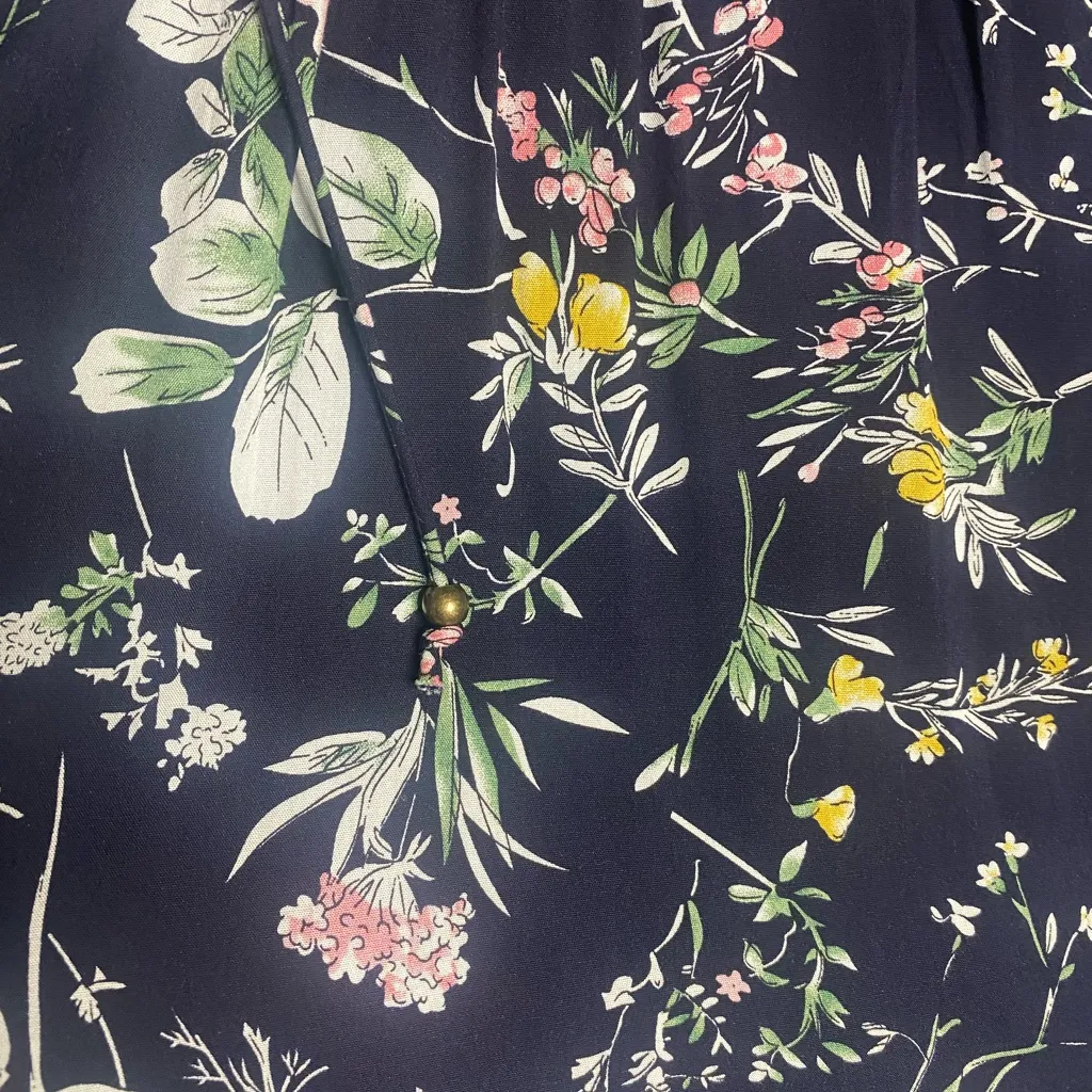 BALTIC BØRN Spell Boho Navy Floral VNeck Smocked Tiered Maxi/Midi Dress 
M BNWOT - Image 5