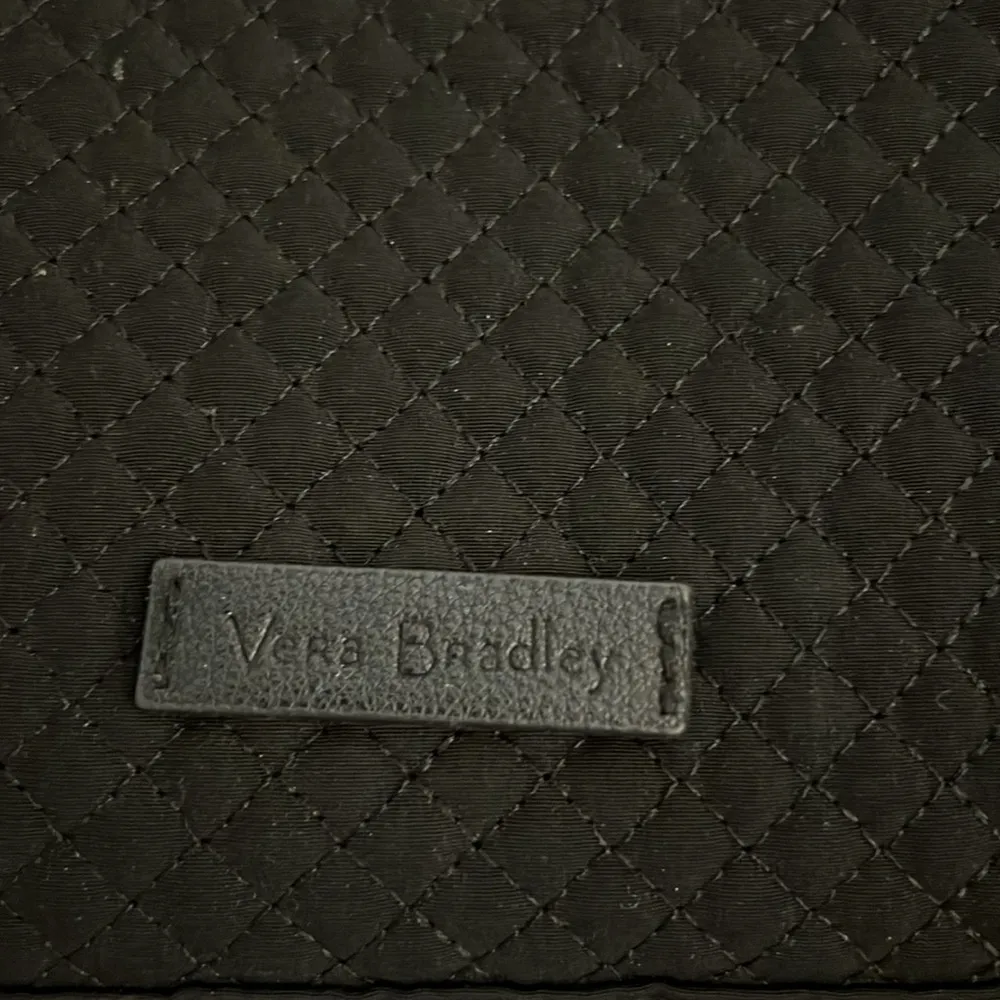 Microfiber Triple Zip Hipster Models Quilted Classic Black with Pattern interior - Image 2