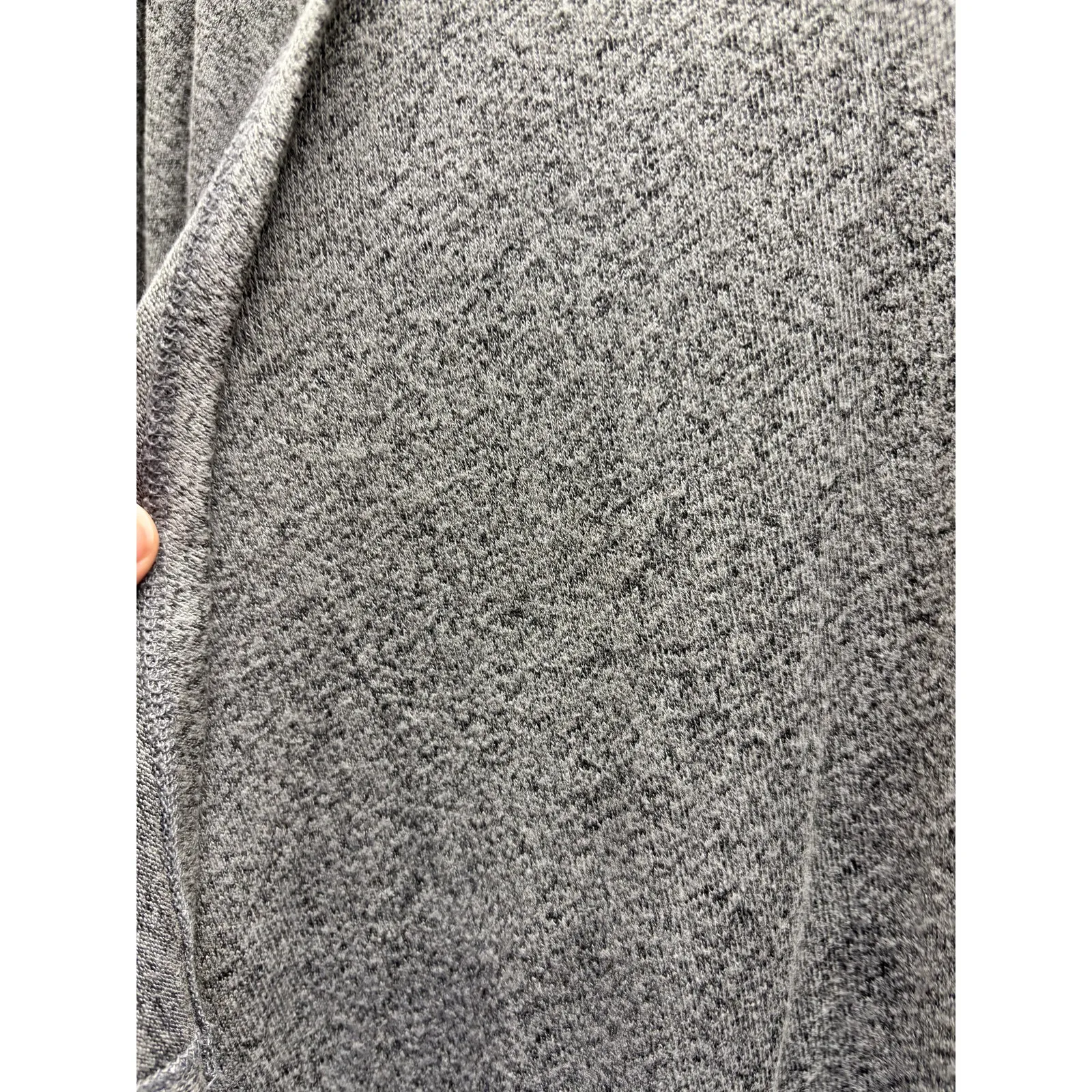 Cacique Women's Size 14/16 Gray Open Front Waterfall Soft Stretch Cardigan - Image 2