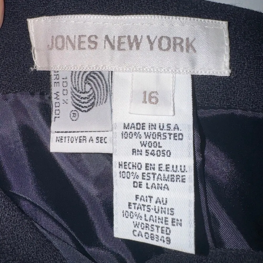 Jones New York Black‎ Pencil Midi Skirt Women's 16 NWT - Image 4