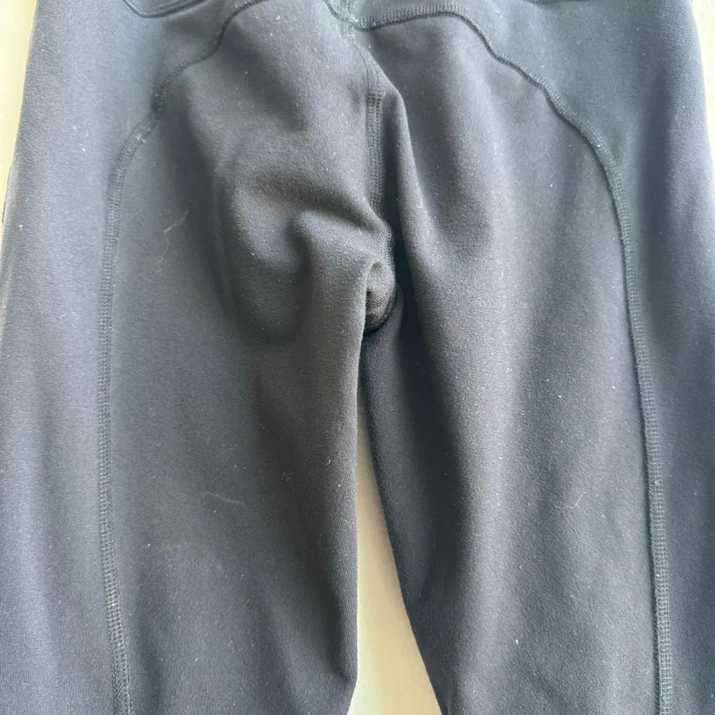 Alo Yoga Banded Yoga Leggings Block Size Medium Logo Calf High Rise Compressive - Image 7