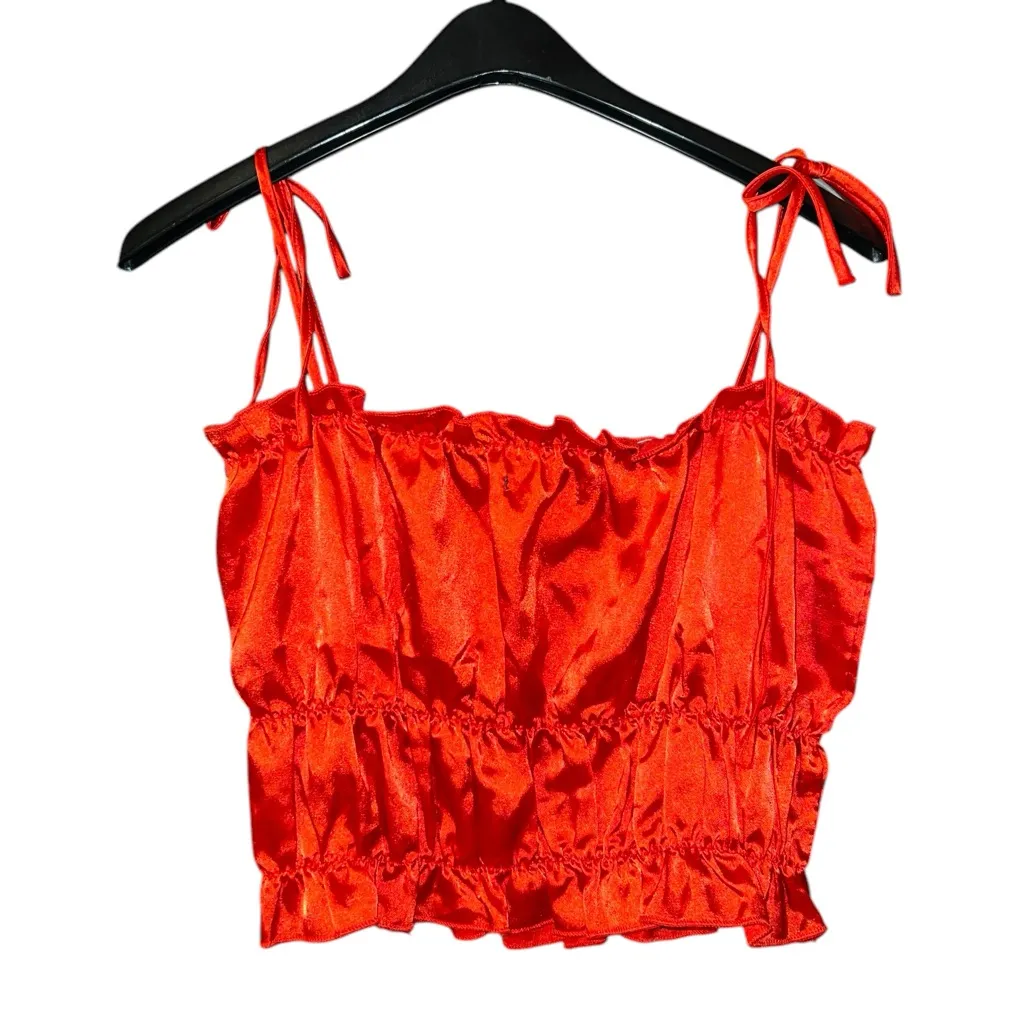 Zaful Scarlet Red Tank Top Women’s Medium - Image 2