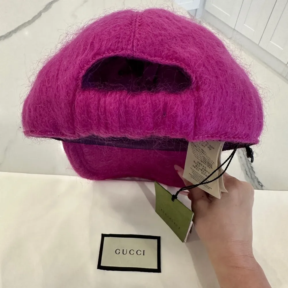 Gucci Mohair Baseball Hat - Image 4