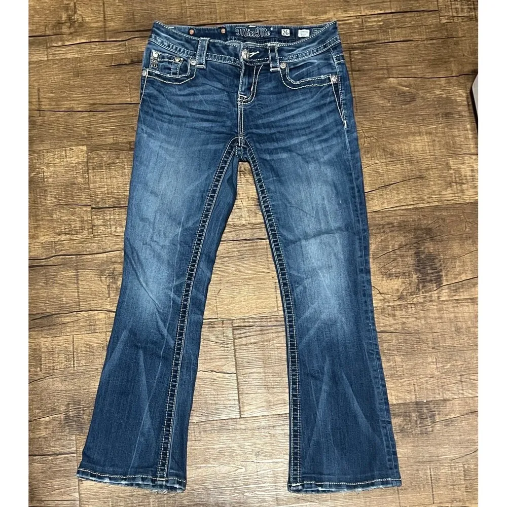 Miss Me Standard Bootcut flare bottom western jeans - Image 2