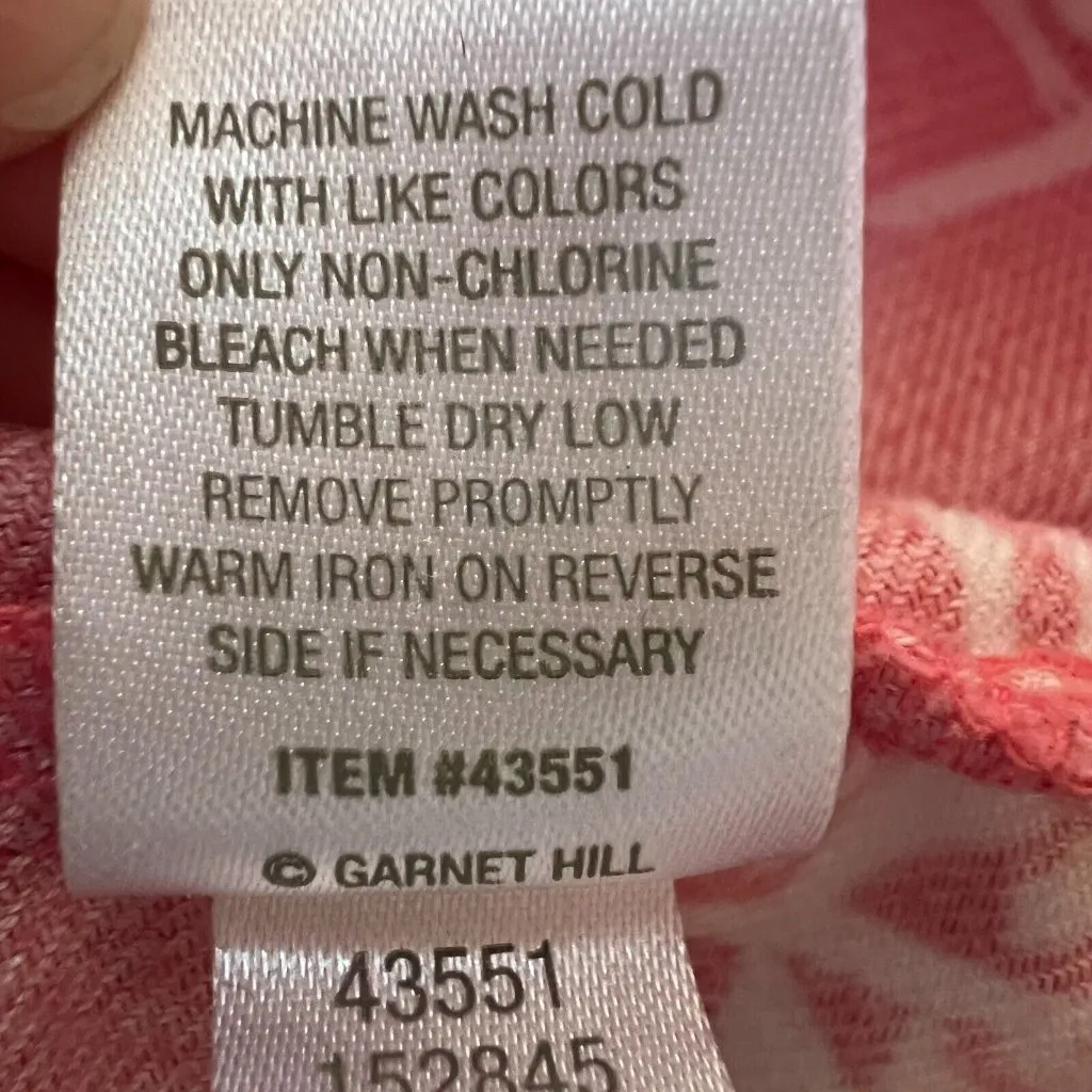 Garnet Hill Organic‎ Pima Cotton Christmas Tree Pajama Pant Women's Size Medium - Image 7